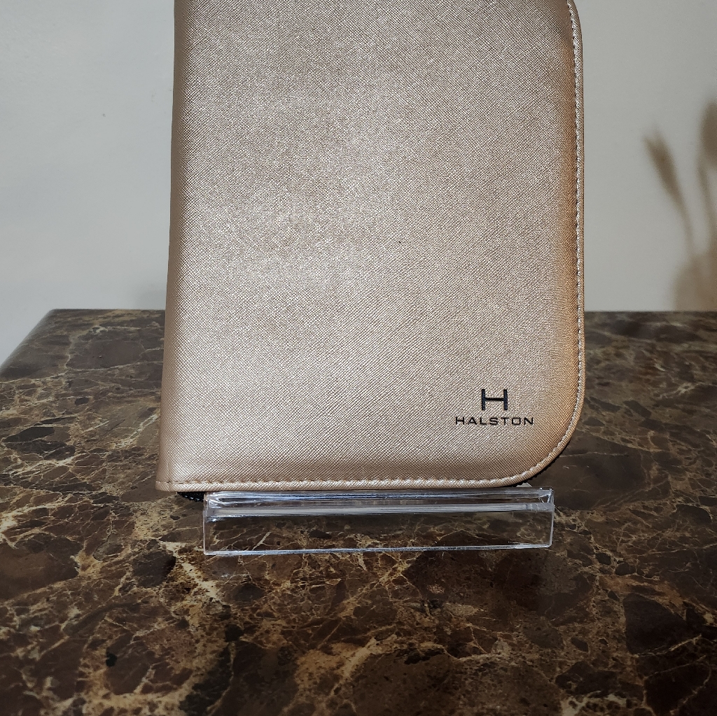 Halston Rose Gold Jewerly Case Nwot